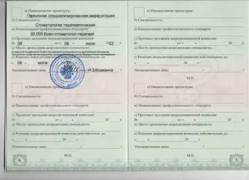 Диплом или сертификат врача: Казаченко О. П., документ 4